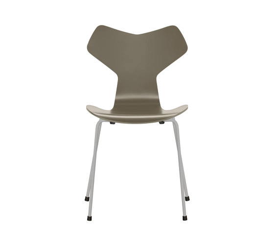 Grand Prix™ | Chair | 3130 | Olive green lacquered | Nine grey base | Stühle | Fritz Hansen