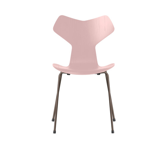 Grand Prix™ | Chair | 3130 | Pale rose coloured ash | Brown bronze base | Chaises | Fritz Hansen