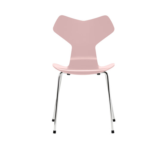 Grand Prix™ | Chair | 3130 | Pale rose lacquered | Chrome base | Stühle | Fritz Hansen