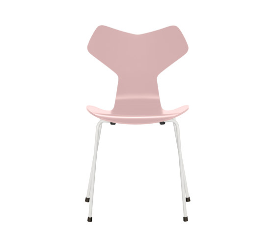 Grand Prix™ | Chair | 3130 | Pale rose lacquered | White base | Sillas | Fritz Hansen