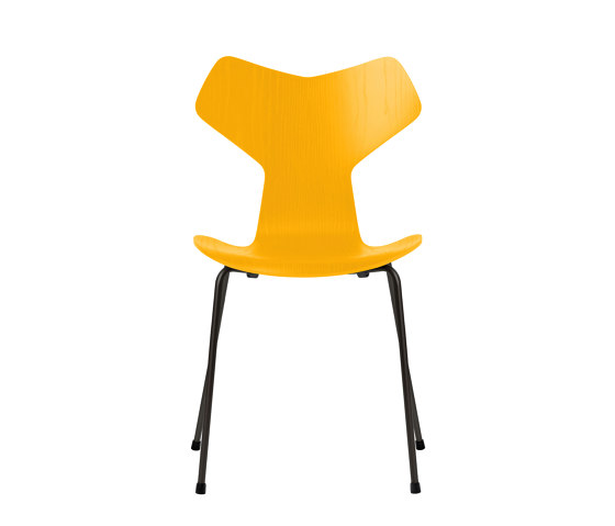 Grand Prix™ | Chair | 3130 | True yellow coloured ash | Black base | Sedie | Fritz Hansen