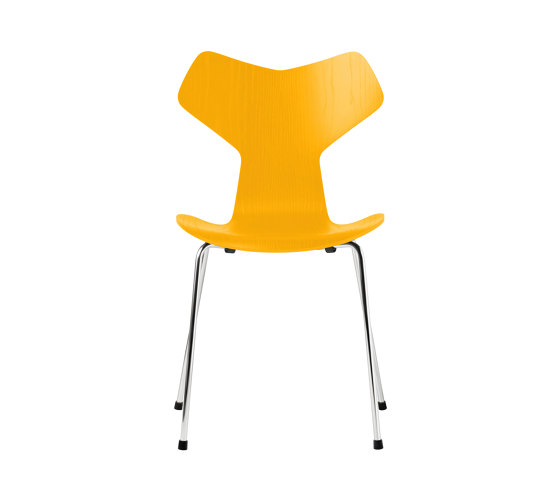 Grand Prix™ | Chair | 3130 | True yellow coloured ash | Chrome base | Chairs | Fritz Hansen
