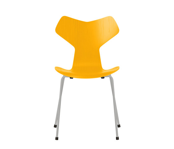Grand Prix™ | Chair | 3130 | True yellow coloured ash | Nine grey base | Chaises | Fritz Hansen