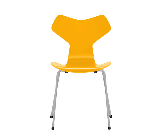 Grand Prix™ | Chair | 3130 | True yellow lacquered | Nine grey base | Chairs | Fritz Hansen