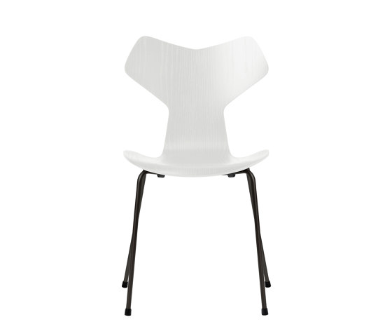 Grand Prix™ | Chair | 3130 | White coloured ash | Black base | Sedie | Fritz Hansen