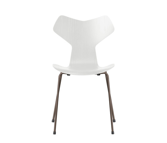 Grand Prix™ | Chair | 3130 | White coloured ash | Brown bronze base | Sillas | Fritz Hansen
