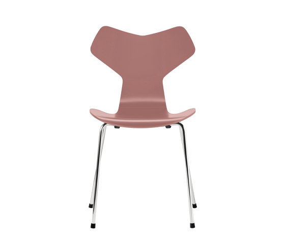 Grand Prix™ | Chair | 3130 | Wild rose lacquered | Chrome base | Sillas | Fritz Hansen