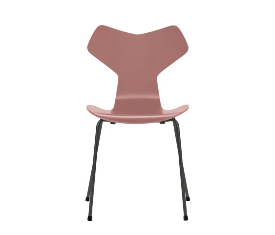 Grand Prix™ | Chair | 3130 | Wild rose lacquered | Warm graphite base | Sedie | Fritz Hansen