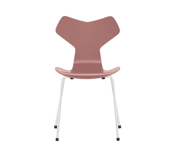Grand Prix™ | Chair | 3130 | Wild rose lacquered | White base | Sillas | Fritz Hansen
