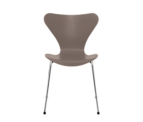 Series 7™ | Chair | 3107 | Deep Clay coloured ash | Chrome base | Stühle | Fritz Hansen