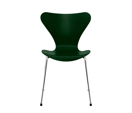 Series 7™ | Chair | 3107 | Evergreen coloured ash | Chrome base | Stühle | Fritz Hansen