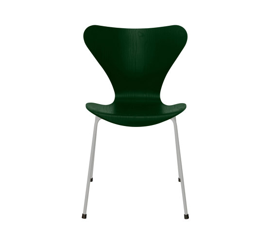 Series 7™ | Chair | 3107 | Evergreen coloured ash | Nine grey base | Sillas | Fritz Hansen