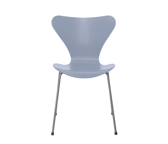 Series 7™ | Chair | 3107 | Lavender blue coloured ash | Silver grey base | Stühle | Fritz Hansen