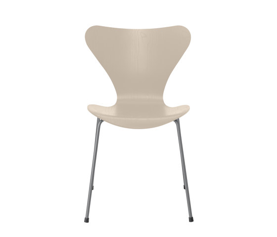 Series 7™ | Chair | 3107 | Light beige coloured ash | Silver grey base | Stühle | Fritz Hansen