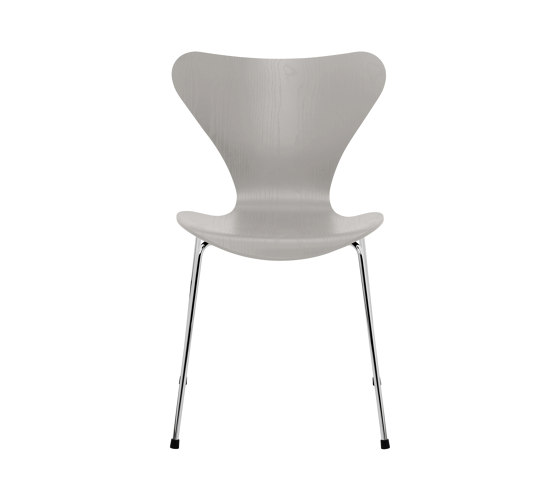 Series 7™ | Chair | 3107 | Nine grey coloured ash | Chrome base | Stühle | Fritz Hansen