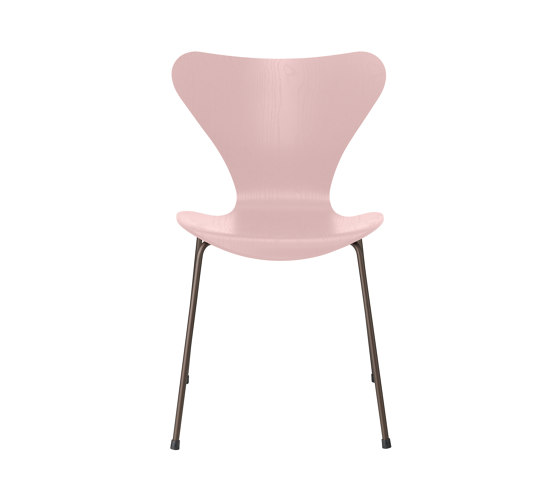 Series 7™ | Chair | 3107 | Pale rose coloured ash | Brown bronze base | Stühle | Fritz Hansen