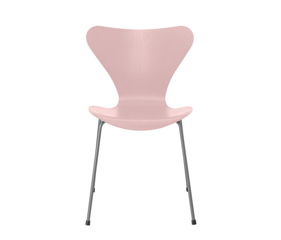 Series 7™ | Chair | 3107 | Pale rose coloured ash | Silver grey base | Stühle | Fritz Hansen