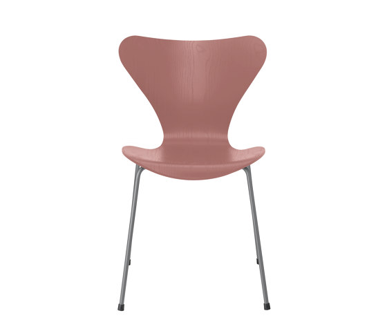 Series 7™ | Chair | 3107 | Wild rose coloured ash | Silver grey base | Sedie | Fritz Hansen