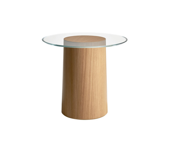 Stub™ | Side table | MS11 | Glass table top | Lacquered oak base | Tavolini alti | Fritz Hansen