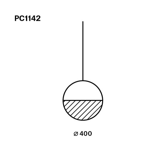Geometric Circle 1/2 Bottom PC1142 | Suspensions | Brokis