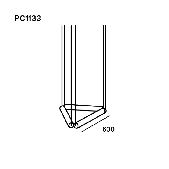 Puro Contour Triangle 600 PC1133 | Lampade sospensione | Brokis
