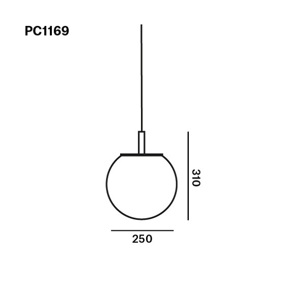 Sfera 250 PC1169 | Lampade sospensione | Brokis