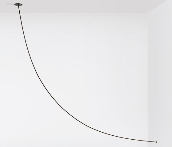Pole 05 - Ceiling to Wall (Black) | Suspended lights | Roll & Hill