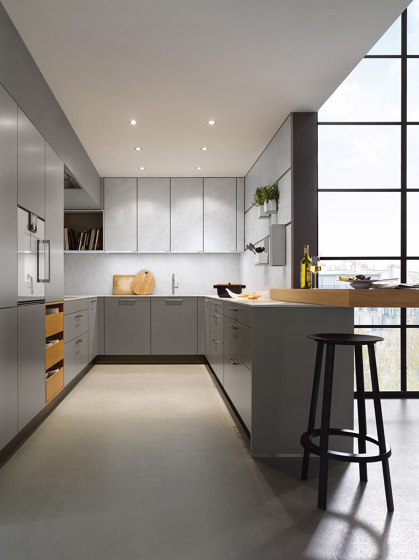 NX 510 Agate grey matt velvet | Fitted kitchens | next125