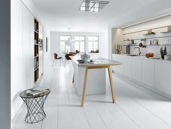 NX 510 Alpine white matt velvet | Fitted kitchens | next125