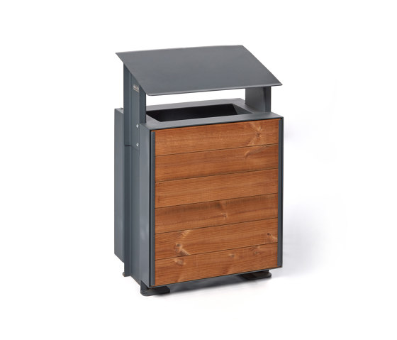 Verona | Litter bin (wooden panels) | Abfallbehälter / Papierkörbe | Punto Design