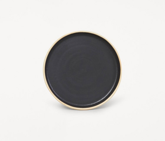 Otto plate | black | small | set of two | Vajilla | Frama
