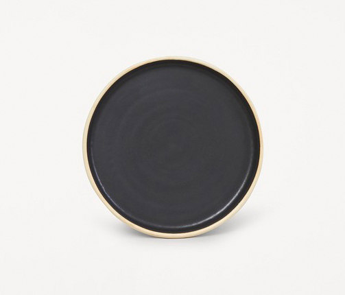 Otto plate | black | large | set of two | Vajilla | Frama