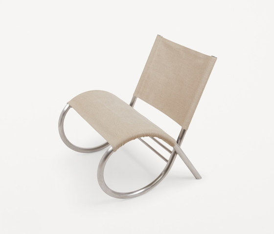Richardt Chair | Raw Steel | Canvas | Armchairs | Frama