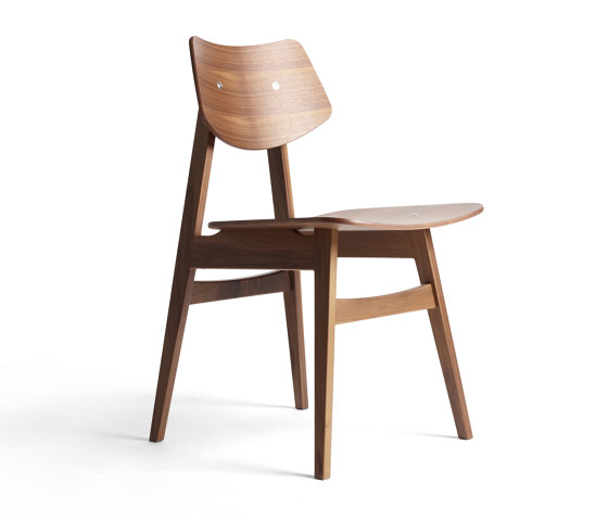 1960 Wood Chair, Natural Walnut | Chaises | Rex Kralj