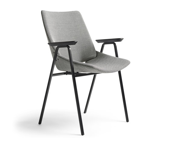 Shell Armchair Full upholstery, Black Oak | Chairs | Rex Kralj