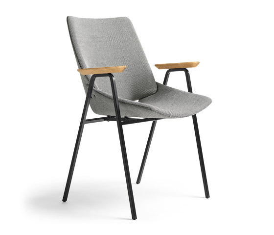 Shell Armchair Full upholstery, Natural Oak | Chairs | Rex Kralj