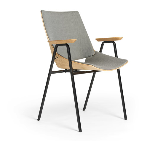 Shell Armchair Seat and back upholstery, Natural Oak | Chaises | Rex Kralj