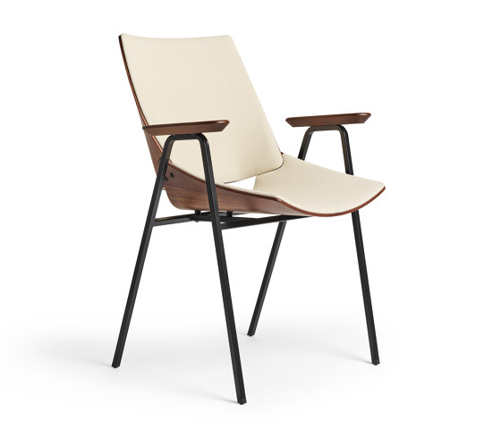 Shell Armchair Seat and back upholstery, Natural Walnut | Chairs | Rex Kralj