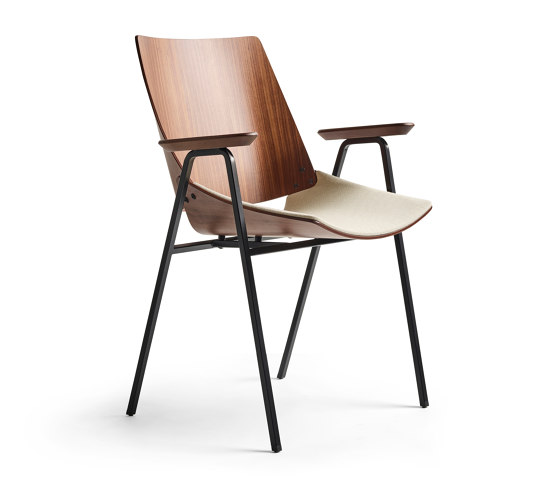 Shell Armchair Seat upholstery, Natural Walnut | Stühle | Rex Kralj