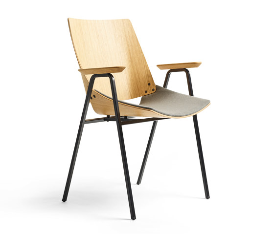 Shell Armchair Seat upholstery, Natural Oak | Sedie | Rex Kralj