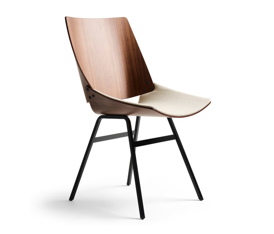 Shell Chair Seat upholstery, Natural Walnut | Sillas | Rex Kralj