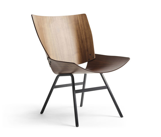 Shell Lounge Chair Natural Walnut | Poltrone | Rex Kralj