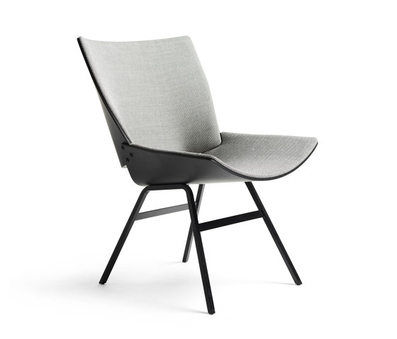 Shell Lounge Chair Seat and back upholstery, Black Oak | Poltrone | Rex Kralj