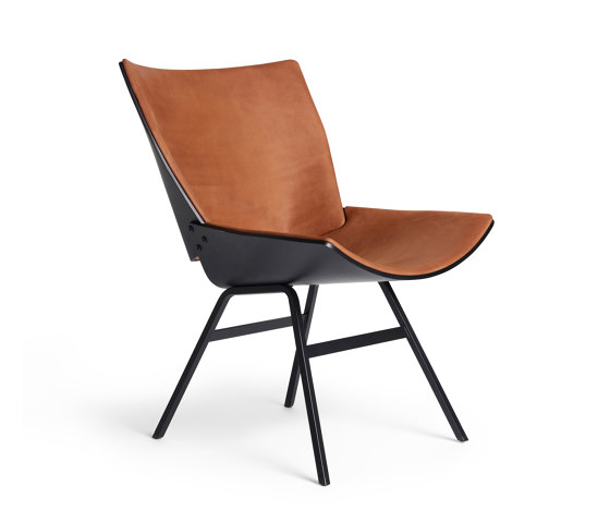 Shell Lounge Chair Seat and back upholstery, Black Oak | Sillones | Rex Kralj