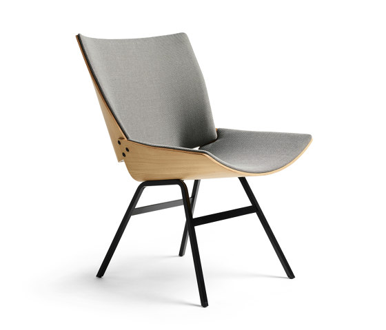 Shell Lounge Chair Seat and back upholstery, Natural Oak | Sessel | Rex Kralj