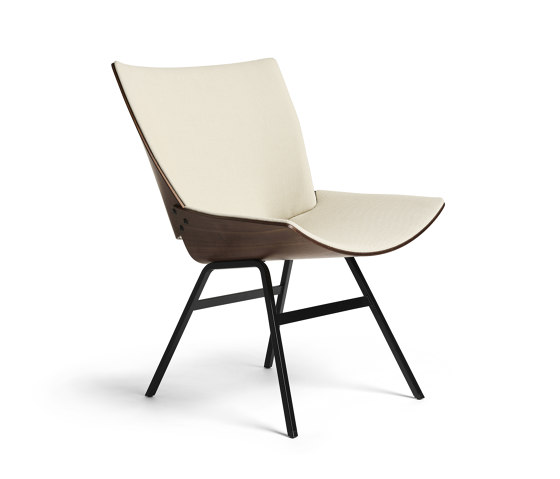 Shell Lounge Chair Seat and back upholstery, Natural Walnut | Poltrone | Rex Kralj