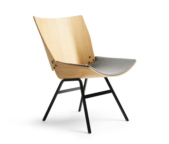 Shell Lounge Chair Seat upholstery, Natural Oak | Armchairs | Rex Kralj