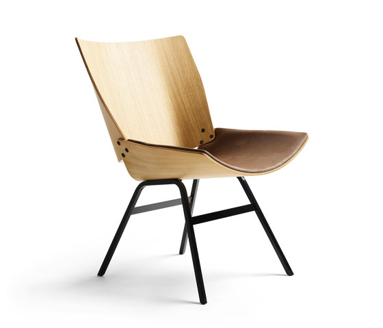 Shell Lounge Chair Seat upholstery, Natural Oak | Sillones | Rex Kralj