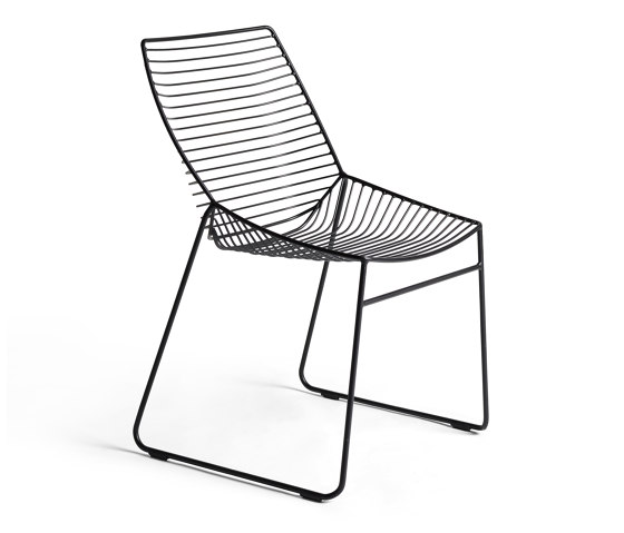 Zelo Chair, Matt Black Powdercoat | Chaises | Rex Kralj