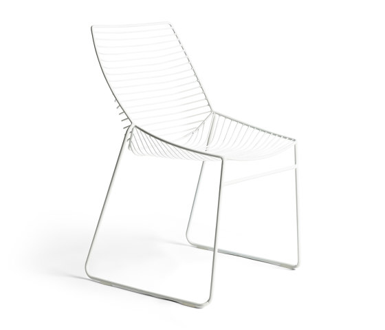 Zelo Chair, Matt White Powdercoat | Chairs | Rex Kralj